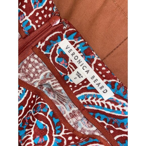 Veronica Beard  Honolulu Crop Pants  Women's Size 2 Floral - Picture 8 of 12